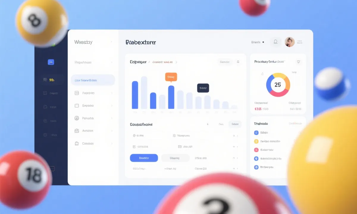开奖数据与直播界面示意图